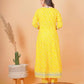 Women Yellow Embroidered Kurta set and dupatta