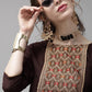 Women's Pure Cotton Brown Straight Solid Kurta Palazzo With Dupatta Set