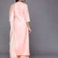 Women Pink Pure Cotton Solid Kurta Set
