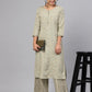 Women Cream-Coloured Floral Printed Kurta with Palazzos