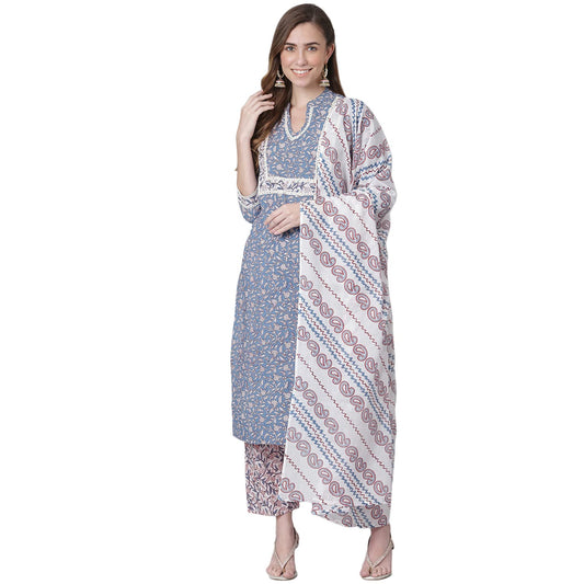 Women's Cotton Printed Kurta Set