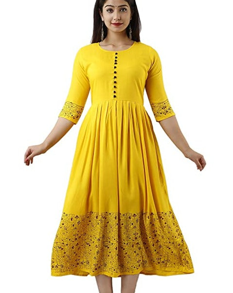 Women's Cotton Anarkali Maternity Kurti